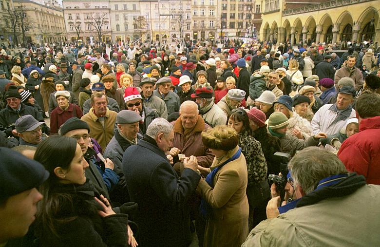 Jak co roku, na uroczyste spotkanie opłatkowe przybyło wielu krakowian.