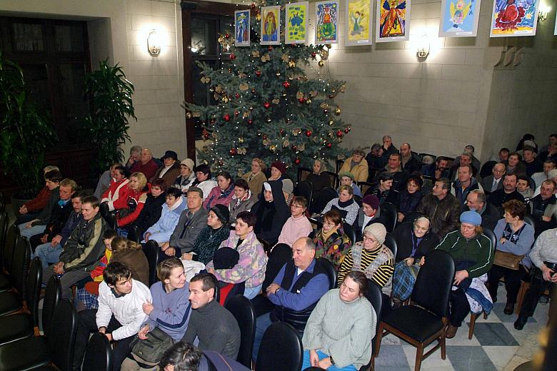 Goście, którzy przybyli 
na spotkanie mogli wysłuchać kolęd w wykonaniu Krakowskiego Kwartetu Wokalnego.