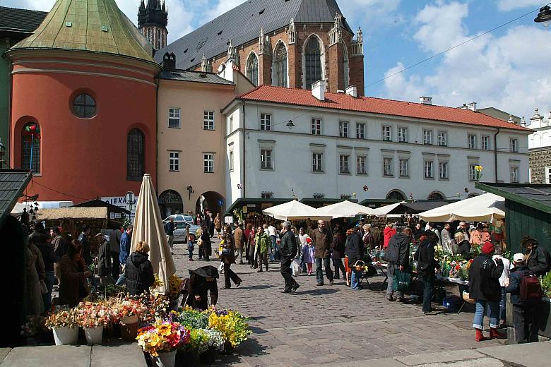 Mały Rynek w świątecznej oprawie.