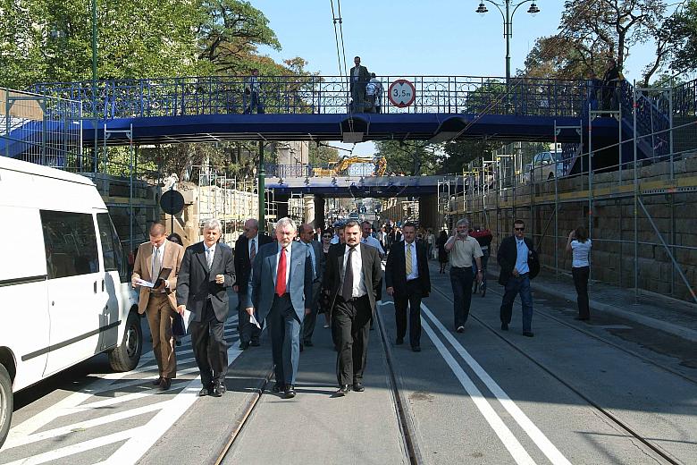 Goście zostali zaproszeni na spacer ulicą Lubicz do skrzyżowania Lubicz-Basztowa-Pawia-Westerplatte.