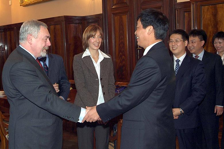 Jacek Majchrowski, Prezydent Miasta Krakowa, przyjął delegacje z chińskiego miasta Nanjing.