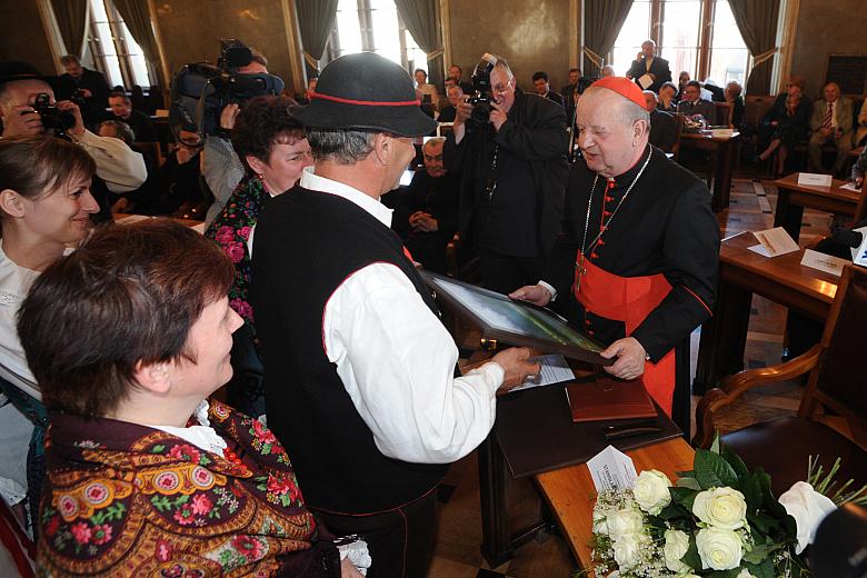 Były też gratulacje od krajanów Laureata.