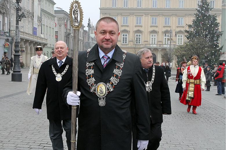 Władze Krakowskiej Kongregacji Kupieckiej na czele z Prezesem Wiesławem Jopkiem.