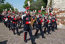 Orkiestra Garnizonu Kraków w "krakuskach".