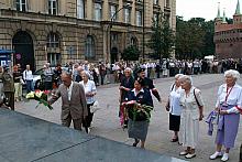 Pamięć o powstańcach uhonorowali uczestnicy walk, przedstawiciele Armii Krajowej.