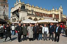 Twórcy Targów - przedstawiciele Krakowskiej Kongregacji Kupieckiej z Prezesem, Wiesławem Jopkiem (drugi od lewej).